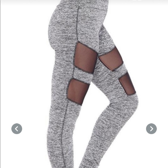 Electric yoga tummy tuck mesh racer legging - Picture 5 of 5